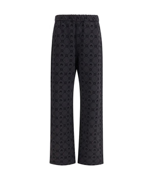 Marine Serre Gray Cotton Athletic Pants