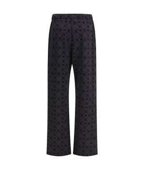 Marine Serre Gray Cotton Athletic Pants