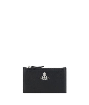 Vivienne Westwood Black Calf Leather Bos Taurus Wallet