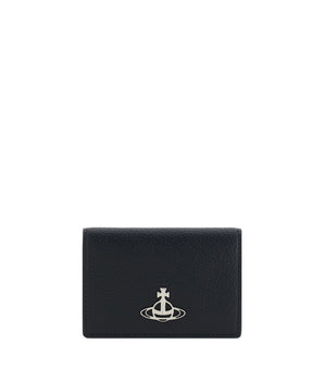 Vivienne Westwood Black Calf Leather Bos Taurus Wallet