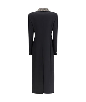 Versace Black Wool Coat