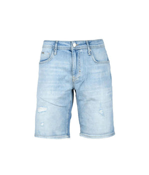 Antony Morato Blue Cotton Bermuda Shorts