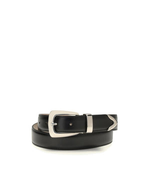 Khaite Black Calf Leather Bos Taurus Regular Belt