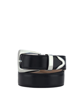 Khaite Black Calf Leather Bos Taurus Regular Belt