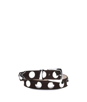 Khaite Brown Calf Leather Bos Taurus Regular Belt