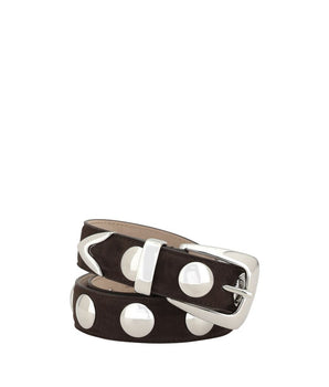 Khaite Brown Calf Leather Bos Taurus Regular Belt