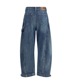 PINKO Blue Cotton Jeans Denim