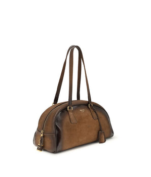 Prada Multicolor Calf Leather Bos Taurus Shoulder Bag