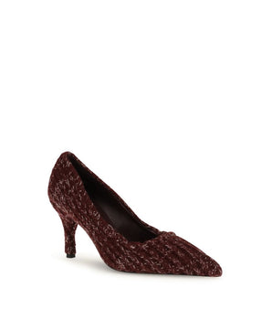 Prada Bordeaux Calf Leather Bos Taurus Platform Pumps