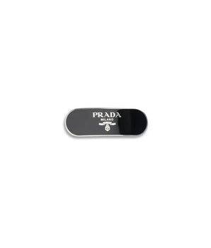 Prada Black Brass Hair Clip