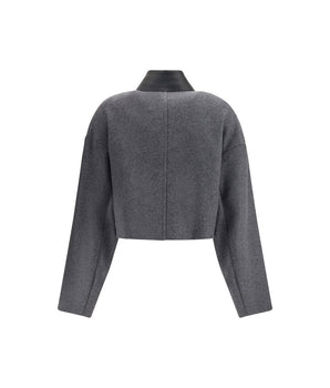 Max Mara Gray Fleece Wool Clothing