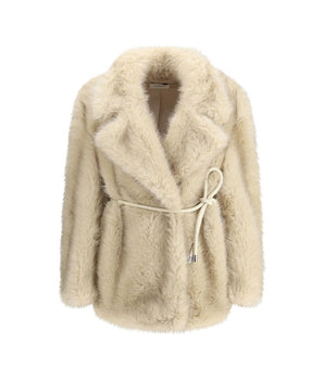 Max Mara Beige Polyester Coat