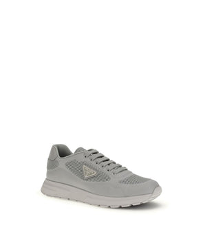 Prada Gray Rubber Athletic Sneakers