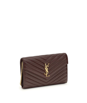 Saint Laurent Bordeaux Calf Leather Bos Taurus Wallet