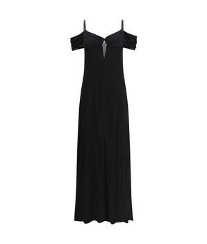 Saint Laurent Black Viscose Casual Dress