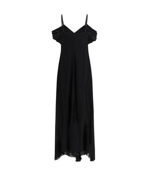 Saint Laurent Black Viscose Casual Dress