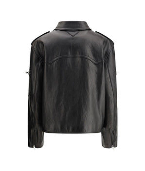 Prada Black Leather Jacket