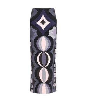 Emilio Pucci Multicolor Silk Long Skirt