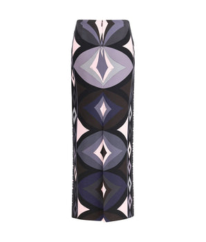 Emilio Pucci Multicolor Silk Long Skirt