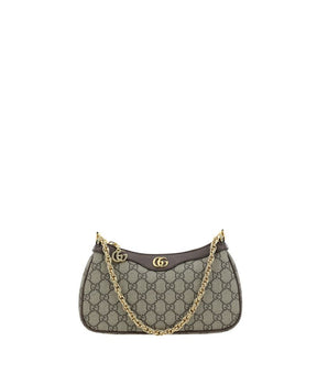 Gucci Brown Cotton Shoulder Bag