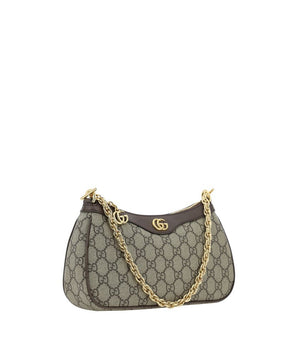 Gucci Brown Cotton Shoulder Bag