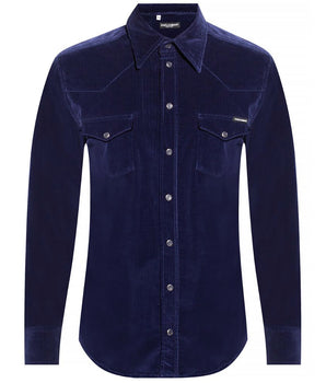 Dolce & Gabbana Blue Cotton Shirt