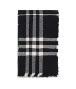 Burberry Black Wool Scarf