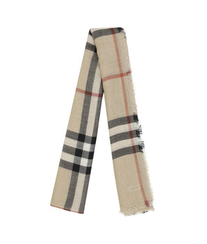 Burberry Brown Silk Scarf