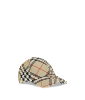 Burberry Beige Cotton Cap (Baseball Hat)
