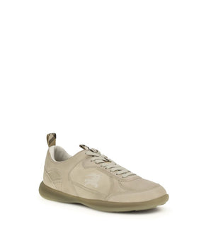 Burberry Beige Calf Leather Bos Taurus Athletic Sneakers