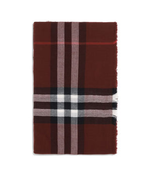 Burberry Bordeaux Wool Scarf