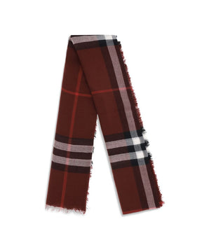 Burberry Bordeaux Wool Scarf