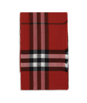 Burberry Red Wool Scarf