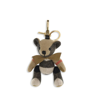 Burberry Beige Cashmere Keychain