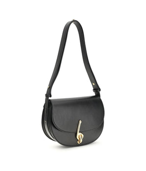 Burberry Black Calf Leather Bos Taurus Shoulder Bag