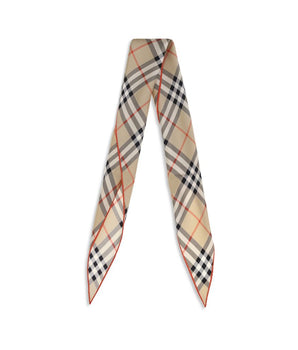 Burberry Beige Silk Scarf