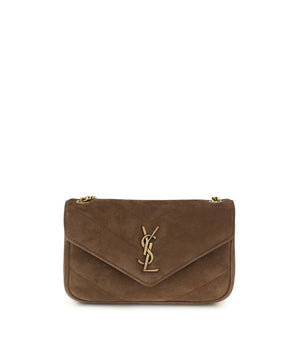 Saint Laurent Brown Leather Shoulder Bag