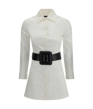 Balenciaga White Cotton Casual Dress