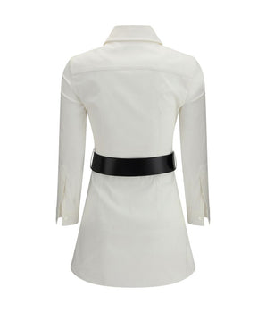 Balenciaga White Cotton Casual Dress