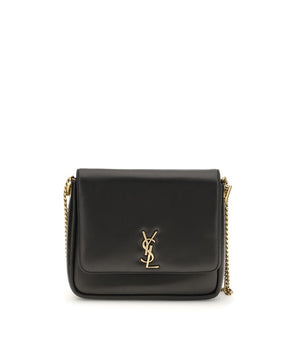 Saint Laurent Black Calf Leather Bos Taurus Shoulder Bag