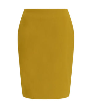 Saint Laurent Yellow Viscose Skirt