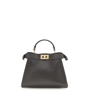 Fendi Brown Calf Leather Bos Taurus Handbag