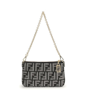 Fendi Blue Cotton Clutch Bag