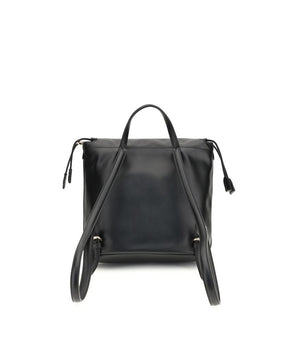 Fendi Black Calf Leather Bos Taurus Backpack