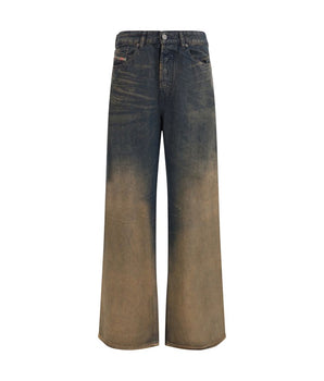 Diesel Multicolor Lyocell Relaxed Fit Jeans