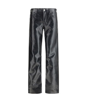 Agolde Black Leather Pants