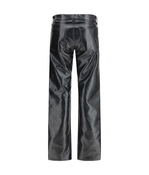 Agolde Black Leather Pants
