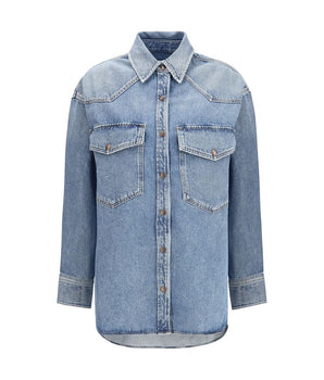 Agolde Blue Denim Shirt