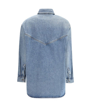 Agolde Blue Denim Shirt