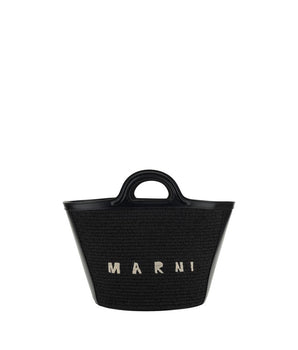 Marni Black Cotton Shoulder Bag